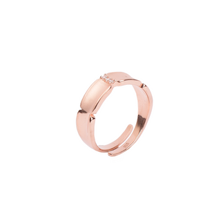 Rose Gold Minimal Couple Ring