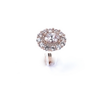 Rose Gold Zircon Princess Ring