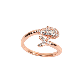 Rose Gold Fish & Tale Ring