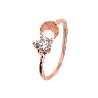Rose Gold Half Moon Ring