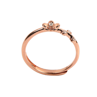 Rose Gold Mini Flower Ring