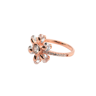 Rose Gold Flower Ring