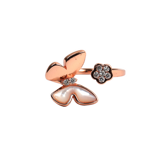 Rose Gold Butterfly Ring