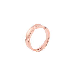 Rose Gold Minimal Couple Ring