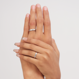 Silver Classic Couple Ring