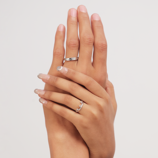 Silver Royalty Couple Ring