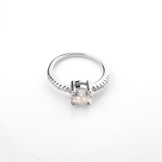 Silver Zircon Ethereal Ring