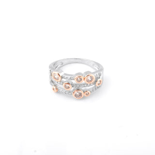 Silver Dual Tone Polki Ring