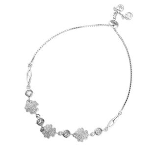 Silver Zircon Ansh Bracelet