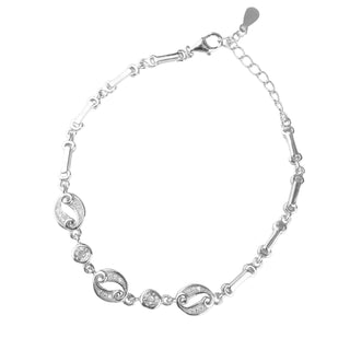 Silver Zircon Twilight Bracelet