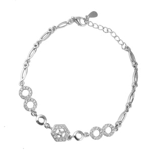 Silver Zircon Let’s Move Bracelet