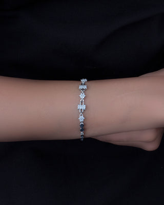 Silver Zircon Forever Love Bracelet