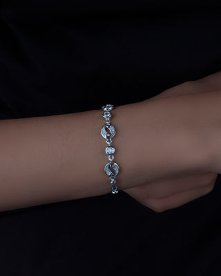 Silver Zircon Twilight Bracelet