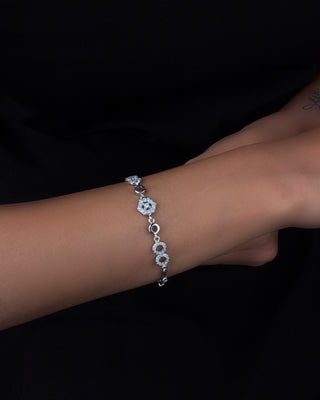 Silver Zircon Let’s Move Bracelet