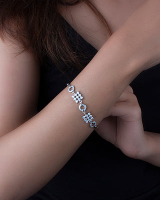 Silver Zircon Timeless Bracelet