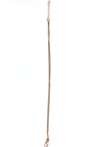 Dual Tone Trio Chain Bracelet