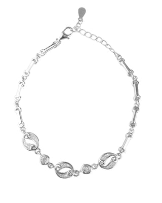Silver Zircon Twilight Bracelet