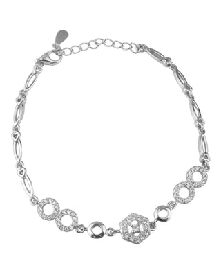 Silver Zircon Let’s Move Bracelet