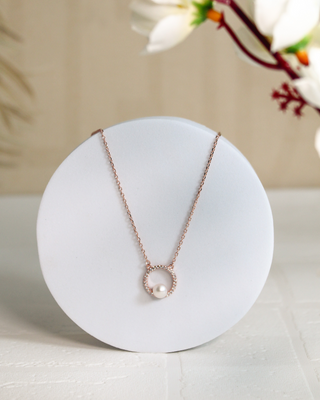 Rose Gold Pearl For You Pendant
