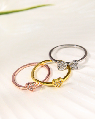 3 in 1 Heart Ring