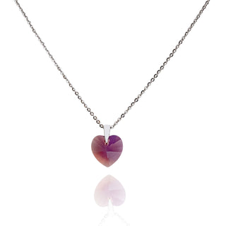 Silver Purple Stone Pendant