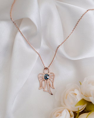 Rose Gold Wing It With Love Pendant