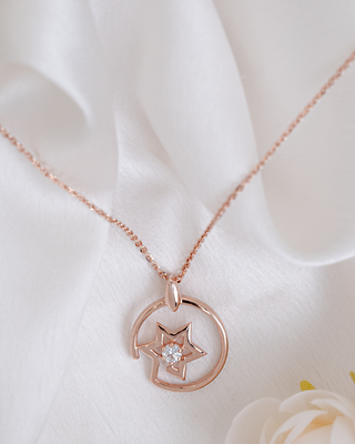 Rose Gold Night Of Star Pendant