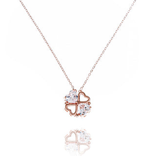 Rose Gold Crimson Hear Pendant