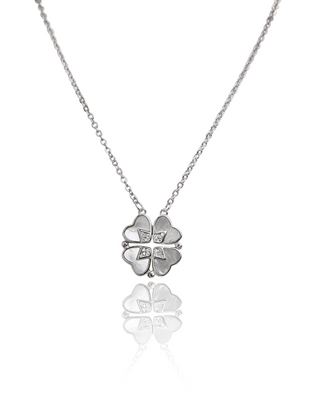 Silver Chain Of Heart Pendant