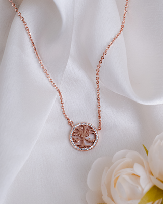 Rose Gold Tree Of Life Pendant
