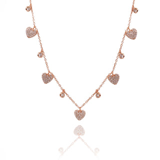 Rose Gold Heart Of Queen Pendant