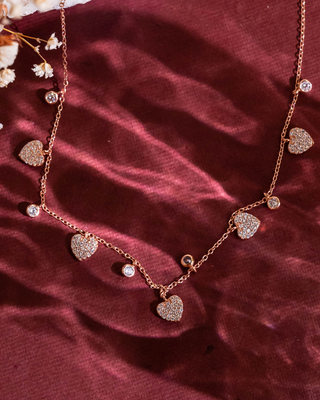 Rose Gold Heart Of Queen Pendant