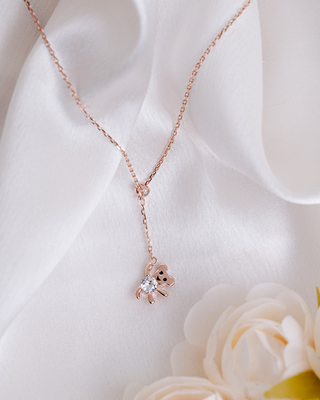 Rose Gold Teddy Pendant