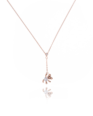 Rose Gold Teddy Pendant