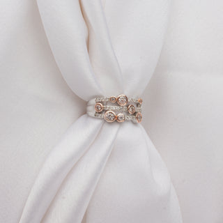 Silver Dual Tone Polki Ring
