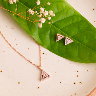 Rose Gold Blooming Pyramid