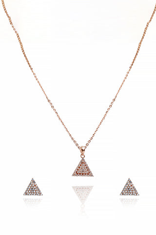Rose Gold Blooming Pyramid