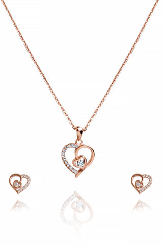 Rose Gold Heart Of Life Set