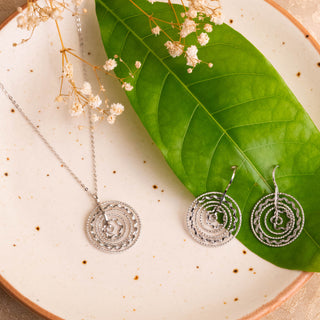 Silver Falling For You Set