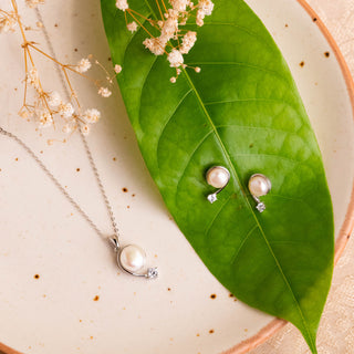 Silver Pearl Of Ocean Set