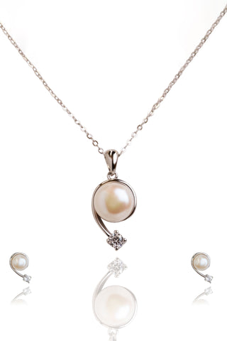 Silver Pearl Of Ocean Set