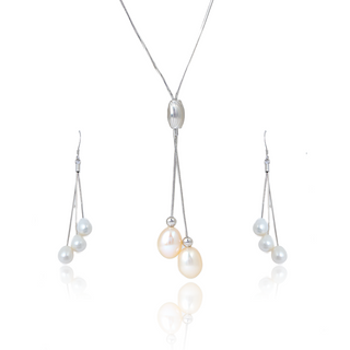 Silver Moontide Pearl Set