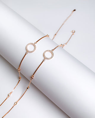 Rose Gold Redefining Beauty Anklet