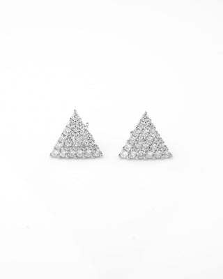 Silver Mini Pyramid Stud