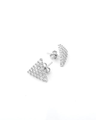 Silver Mini Pyramid Stud
