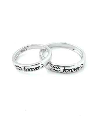 Silver Forever Couple Ring