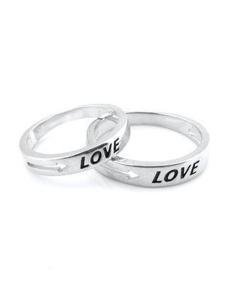 Silver Fair Love Couple ring