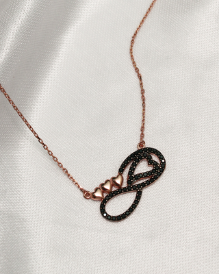 Rose Gold Infinity Heart Pendant