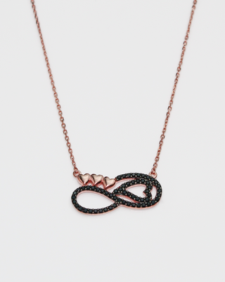 Rose Gold Infinity Heart Pendant