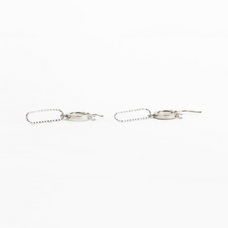 Silver Dangling Infinity Earrings